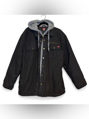 Wrangler Workwear Men's Quilted Lined Shirt Jacket